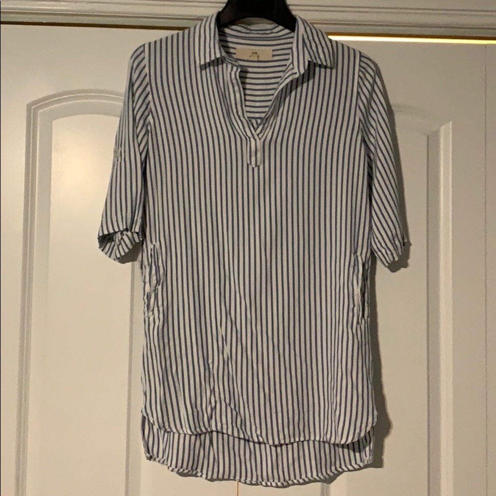 Thread & Supply stripped long shirt with pockets!